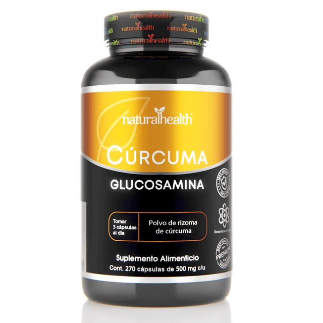 Cúrcuma Glucosamina 270 Cápsulas Natural Health