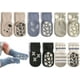 thumbnail image 3 of Exegawe Calcetines antideslizantes para niños pequeños, lindos calcetines para bebé con agarres, 5 pares, 3 of 5