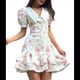 thumbnail image 1 of Vestido Vintage de los Años 50 para Mujer, Estilo Pastoral, de Cóctel, con Solapa, Mangas Abullonadas y Lazo en la Espalda. Rosa M, 1 of 10