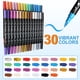 thumbnail image 3 of Marcadores de pintura acrílica TOSHARE, 30 colores, impermeables, de doble punta, 3 of 7