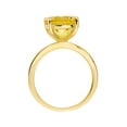 thumbnail image 6 of Yellow Sapphire Round Solitaire Ring, 6 of 10