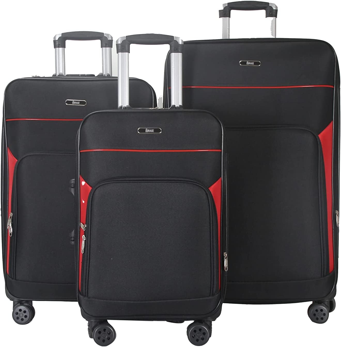 Mirage Jane Soft Shell Lightweight 360 Dual Spinning Wheels Combo Lock