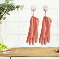 LiUMX Winter Warm Dishwashing Gloves with Fleece Lining | Waterproof Rubber Kitchen Gloves for Cold Weather | Non-Slip Grip & Elastic Cuffs | 2-Pack Household Cleaning Gloves