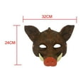 thumbnail image 2 of Halloween Boar Cosplay Photo Props Creative Decorative Roles Play for Stage Brown, 2 of 8
