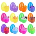 thumbnail image 2 of Easter Egg Toys, Easter Eggs Plastic, 3 In, Easter Eggs with Toys Inside, Kids Easter Basket Stuffers, Party Favors, 12 Pc, Mixed Shades, Egg Stuffers for Student, 2 of 5