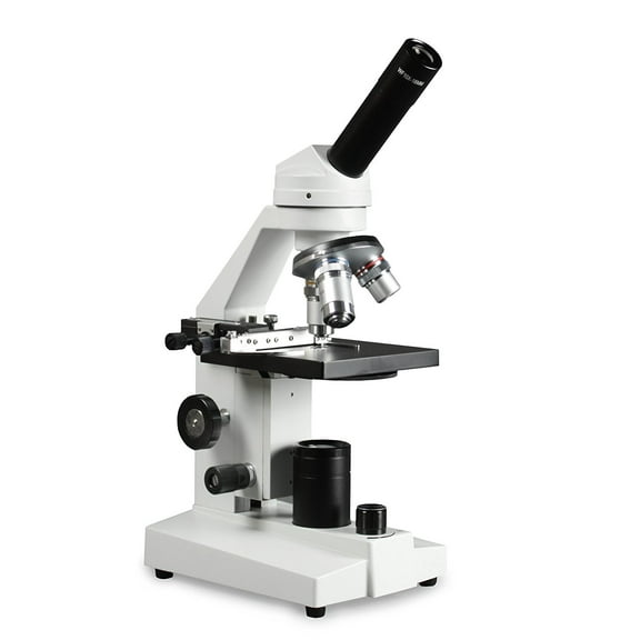 Vision Scientific Student LED Microscope, 40x -1000x Magnification, LED Illumination with light intensity control, Mechanical Stage, Coarse and Fine Focus, 110V