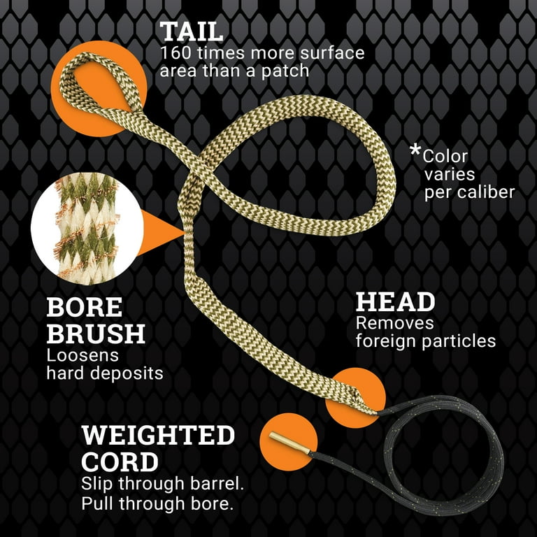 Hoppe's 12 Gauge Shotgun Bore Snake - Quick Cleaning System For Shotguns