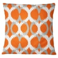 thumbnail image 1 of S4Sassy Home Decor Ikat Printed Orange Sofa Cushion Cover Throw Pillow Case - Choose Size, 1 of 4