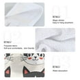 thumbnail image 5 of 2 Bathroom Towels Kitchen Towels 18.2x14In Velcro Hand Wipes Dish Cloths & Dish Towels Washroom Towels Face Towel Hand Wipes Black Cat Face, 5 of 7