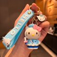 thumbnail image 1 of Sanrio-Llavero Kawaii de Hello Kitty para niña, llavero rosa con melodía Kuromi, Cinnamoroll, llavero de coche, colgante de mochila, adornos, regalos de vacaciones YAOSANBAO BAO unisex, 1 of 2