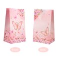 thumbnail image 4 of 10 bolsas de regalo con temática de mariposas, bolsas de papel para envolver dulces, bolsas de decoración para fiestas de cumpleaños, bodas y baby showers con temática de mariposas para niñas, 4 of 5