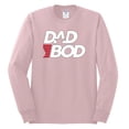 thumbnail image 2 of Wild Bobby, Funny Dad Bod Logo, Pop Culture, Men Long Sleeve Shirt, Light Pink, 3X-Large, 2 of 4