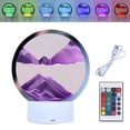 thumbnail image 3 of Luz Nocturna De Arenas Movedizas Lámpara de noche de reloj de arena USB luz de reloj de arena táctil regalo de Navidad decoración del hogar Sywqhk Para estrenar, 3 of 8