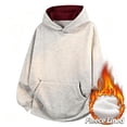 thumbnail image 3 of Chiccall Mens Hoodie Long Sleeve Colorblock Hooded Sweatshirts Outdoor Casual Athletic Loose Fit Sweatshirts with Pocket, 3 of 6