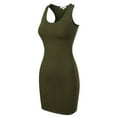 thumbnail image 7 of MixMatchy Women's Fitted Sleeveless Sexy Bodycon Round Neck Mini Dress, 7 of 7