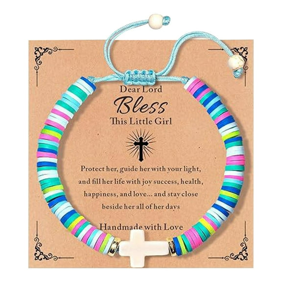 Elegant Cross Bracelet for Girls - First Communion, Confirmation & Graduation Gift, Religious Teen Jewelry