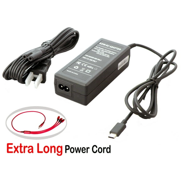 USB-C AC Adapter for Samsung NP750QUA NP750QUB NP930MBE NP930SBE NP950SBE XE310XBA XE350XBA XE510C24 XE510C25 XE513C24 XE520QAB XE521QAB XE525QBB; Galaxy Book 12" / 10.6"; A18-065N2A, PD-65ABH