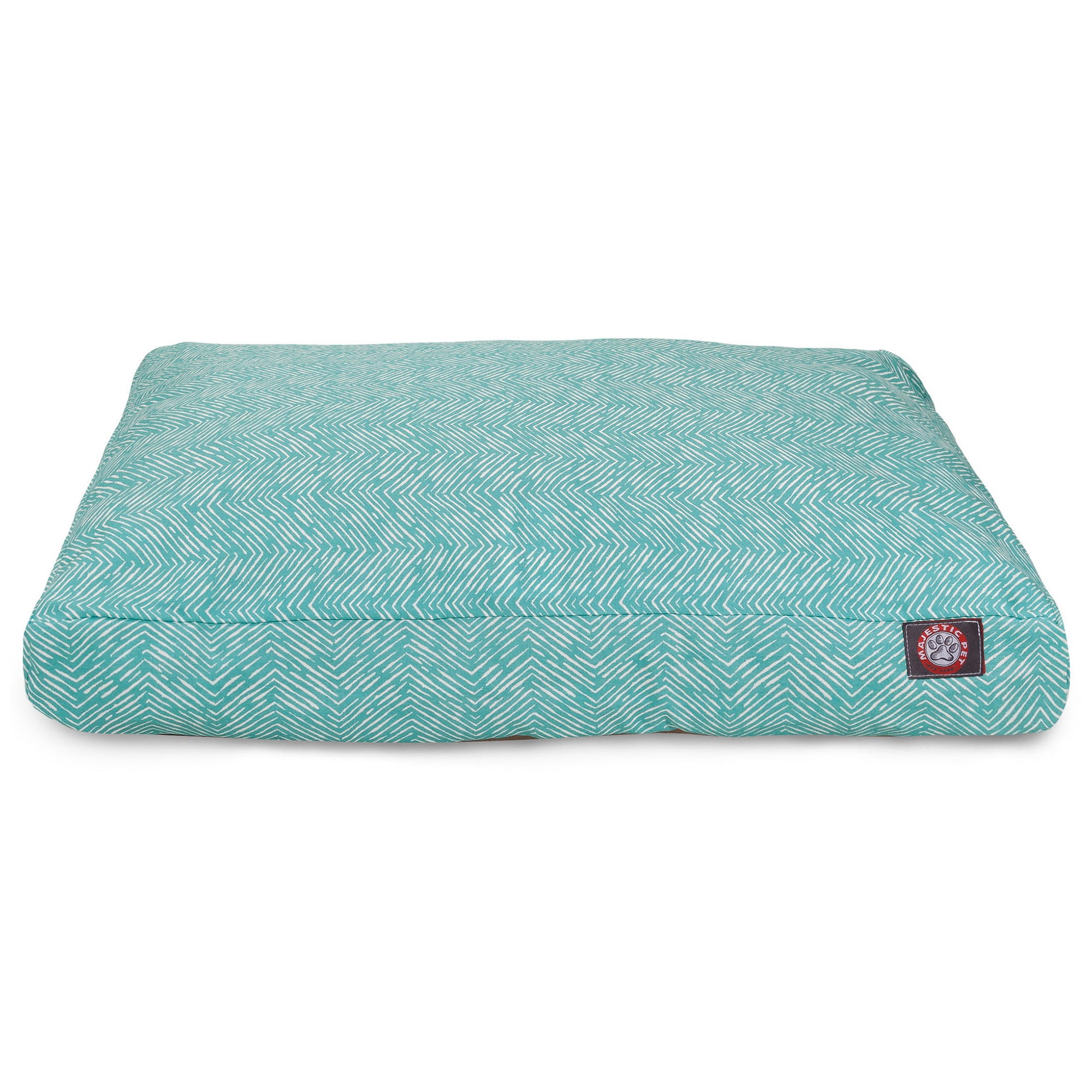 Majestic Pet | South West Shredded Memory Foam Rectangle Pet Bed for Dogs, Teal, Small