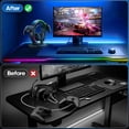 thumbnail image 3 of KDD Headphone Stand, Controller Holder, RGB Gaming Headphone Stand with Cable Organizer for Desktop Organizers, 3 of 8