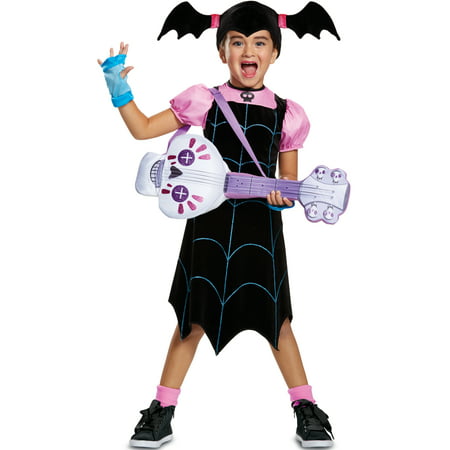 Girls Disney Vampirina Web Dress Classic And Spookylele Costume Bundle