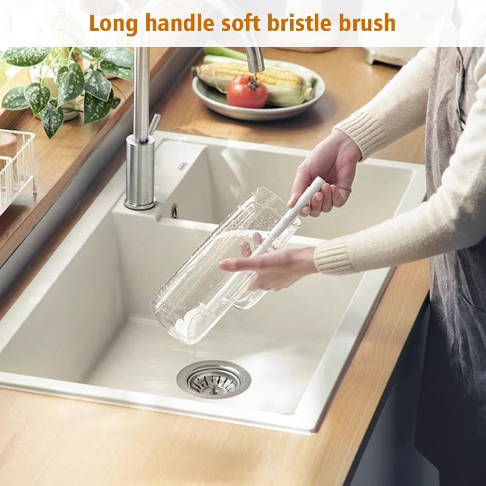 2024 New Flexible 360 Degrees Soft Bristle Silicone Cup Brush (1)