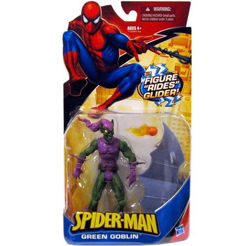 Spider-Man Trilogy: Classic Heroes Green Goblin with Glider Action Figure, Spidey Villain The