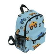 thumbnail image 2 of FORMRS School Backpack with Front Zippered Pocket 12" Student Travel Daypack, Cool Truck Pattern, 2 of 6