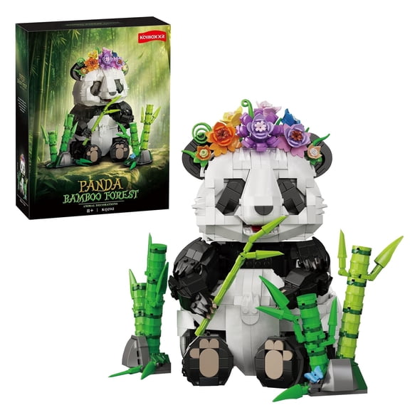 Panda Building Toy Kit for Kids, 8 Year Old Girl & Boy Birthday Gifts - 1501PCS