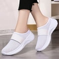 thumbnail image 5 of Havenx Orthopedic Slippers for Women Mesh Lightweight Breathable Walking Comfort Backless Shoes Slip on Walking Anti-Skid Closed Toe Casual Sports Shoes,White 36(US-6), 5 of 6