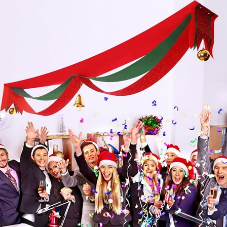 FRCOLOR 2 M Christmas Decorations Ceiling Hanging Decoration Christmas Ribbon Bunting