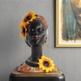 thumbnail image 4 of Estatua de Resina Africana Mujer WDOplteas Adorno Tribal Escultura (D), 4 of 7