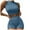 Solid Color, variant on RMGVDSD Women Workout Set 2 Piece Seamless Ribbed Crop Tank High Waist Short Yoga Outfit Solid Color Slim Elegant Suit Trendy Beach Travel Outfits
