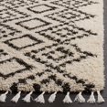thumbnail image 5 of Safavieh MOROCCAN FRINGE SHAG 200, CREAM/CHARCOAL, 6'-7" Square, Area Rug, MFG245B-7SQ, 5 of 7
