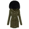 thumbnail image 7 of Winter Coats for Womens Hooded Warm Winter Overcoat with Lined, Winter Parka Jacket Thick Down Outerwear Jacket for Women, 7 of 7