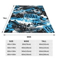 thumbnail image 5 of Bingfone Football Time Print Flannel Fleece Blanket Throw Blanket For Bed,Sofa,Couch,Travel,Camping(60"X50"), 5 of 9