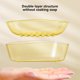 thumbnail image 4 of Estante de Almacenamiento para Jabón de Plástico Diseño Inclinado Fácil de Limpiar, Soporte Antideslizante de Secado Rápido para Ducha Baño Fregadero de Cocina, 14x10x4cm, 1 Paquete, 4 of 6