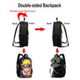 thumbnail image 2 of Mochila de personajes de anime Bolsas de viaje Mochila escolar de doble cara Mochila ajustable Mochila ligera y elegante para senderismo al aire libre 16 pulgadas, 2 of 4