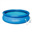 thumbnail image 1 of (Open Box) Summer Waves Quick Set 10ft x 30" Inflatable Ring Above Ground Pool Set w/Pump, 1 of 6