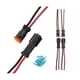 thumbnail image 2 of 6 Pair Dt 2 Pin Pigtail Kit Male Female Connector Adapter Socket Wiring Harness For Led Work Light, 2 of 5