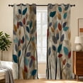 thumbnail image 6 of Tchckioa Vintage Leaf Blackout Curtains for Apartment,Privacy Protection Grommet Window Drapes,42x63 Inch,2 Panels, 6 of 8