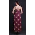 thumbnail image 2 of Bimba Robe Longue Maxi d'Été à Imprimé Floral pour Femme, Col en V, Tenue de Villégiature de Vacances - Grand, 2 of 6