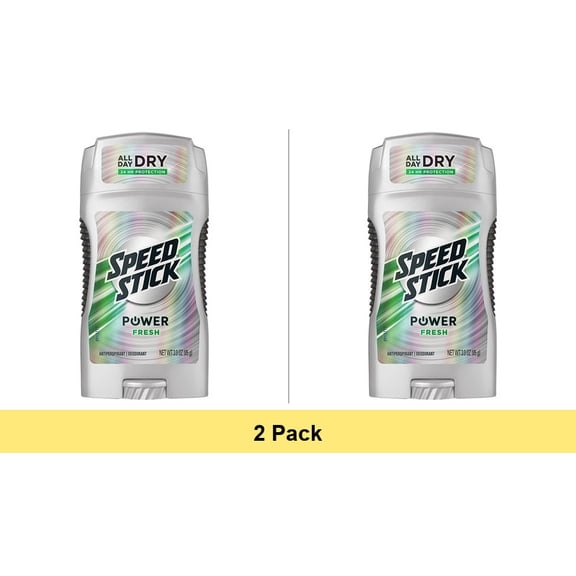 Speed Stick Power Solid Antiperspirant And Deodorant, Fresh - 3 Oz - 2 Pack