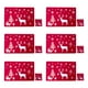 thumbnail image 1 of Moyic 12 unidades/juego de manteles de con temática navideña, posavasos para el hogar, restaurante, juego de almohadillas de PVC para comedor, B Kits de decoración para fiestas Rojo Adular Moyic HA000267-01B, 1 of 6