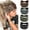 Printed 1, variant on Wide Headbands for Women Black Stylish Head Wraps Boho Thick Hairbands Large African Sport Yoga Turban Headband Hair Accessories (Pack of 4)