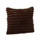 thumbnail image 5 of Funda de almohada de felpa de piel sintética, funda de cojín suave de lujo para silla Marrón oscuro, 5 of 9
