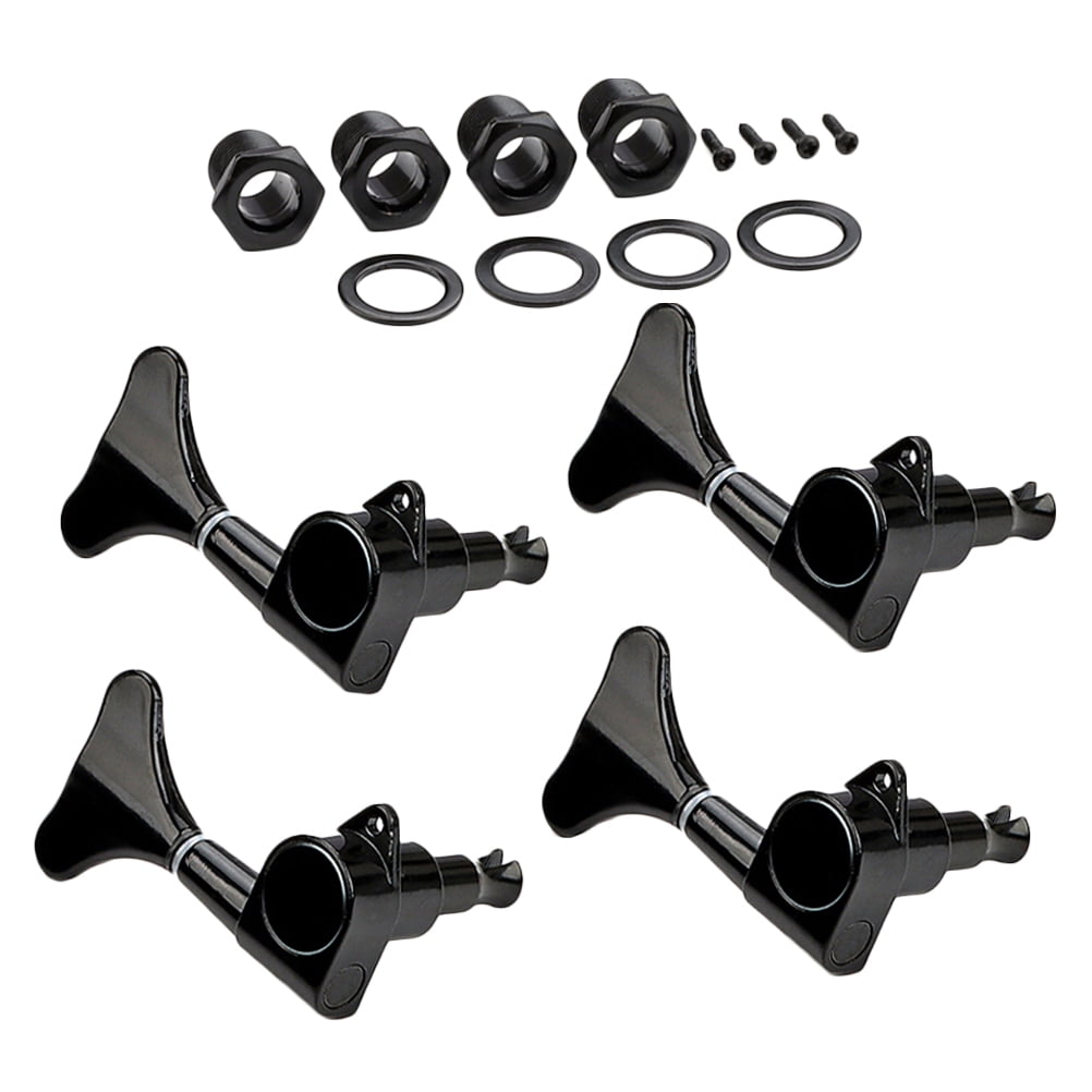 WHAMVOX  4 Sets Bass String Replacement Pegs Tuning Musical Instruments Black
