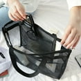 thumbnail image 6 of ULTNICE 1Pcs Black Polyester Mesh Tote for Beach Use and Toy Storage in Square Shape, 6 of 8