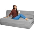 thumbnail image 1 of Colchon Sofá Cama Plegable Houzer Modular Sala Mueble 3 En 1 Gris, 1 of 5