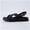 Black, variant on Eden Footbed Sandals for Women, Comfortable Arch Support Womens Sandals with Platform, Slingback Strap and Memory Foam
