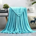 thumbnail image 7 of Howarmer Large Azure Fleece Throw Blankets, Twin Size Soft Fuzzy Blanket for Women Men and s, All Season Lightweight Microfiber Fluffy Blanket, 60 x 80 inch, 7 of 7